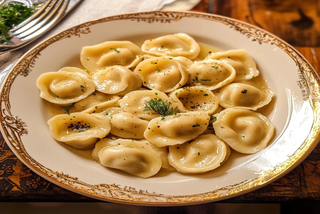 Do Italians eat tortellini with sauce