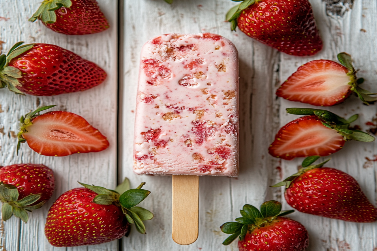 creamy strawberry shortcake ice cream