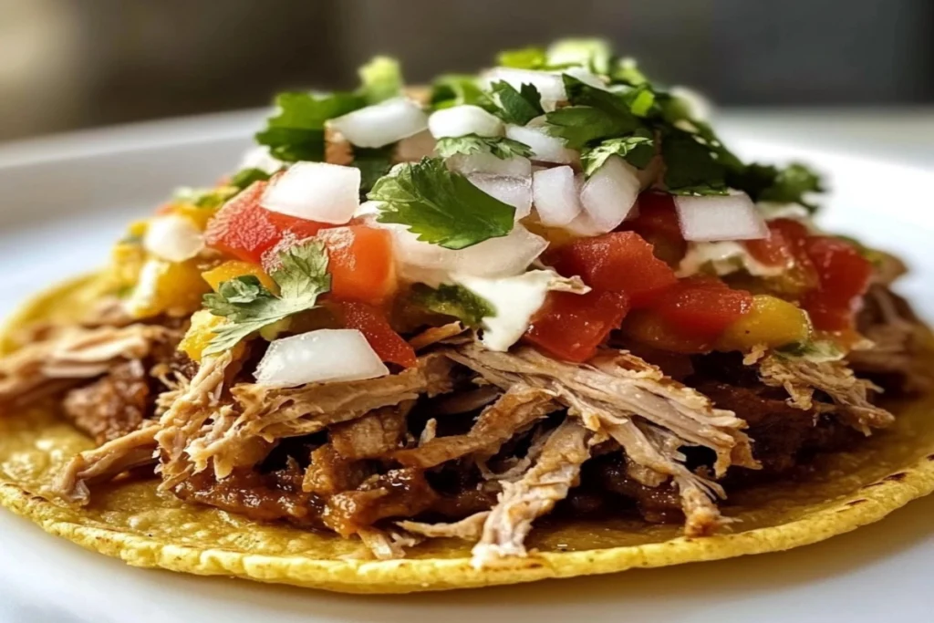 Mini Tostada Carnitas